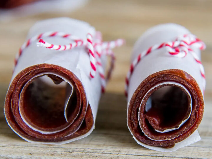 Homemade fruit leather