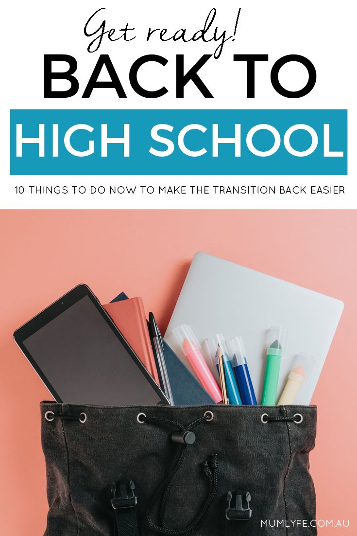 How to get ready for back to high school