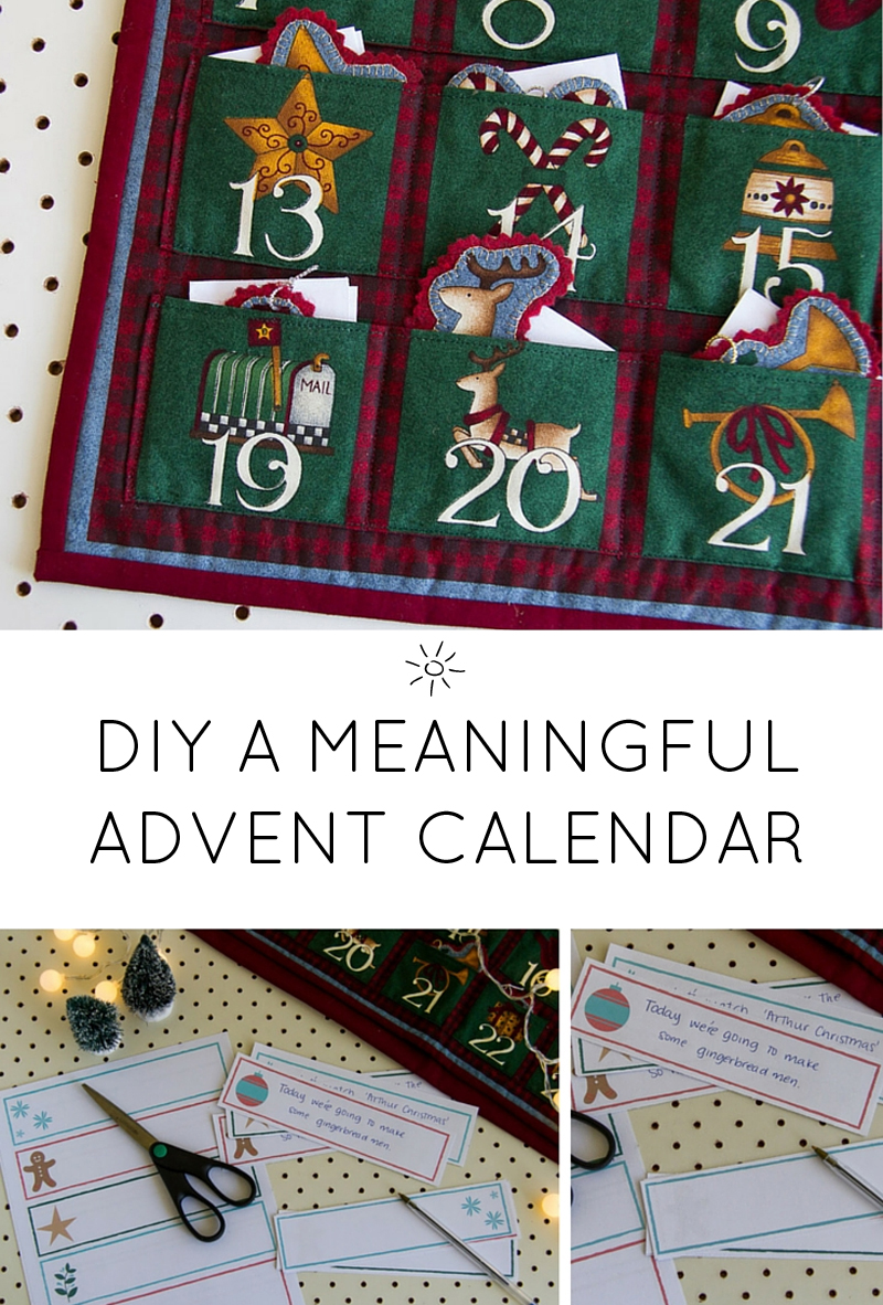 Make a meaningful advent calendar
