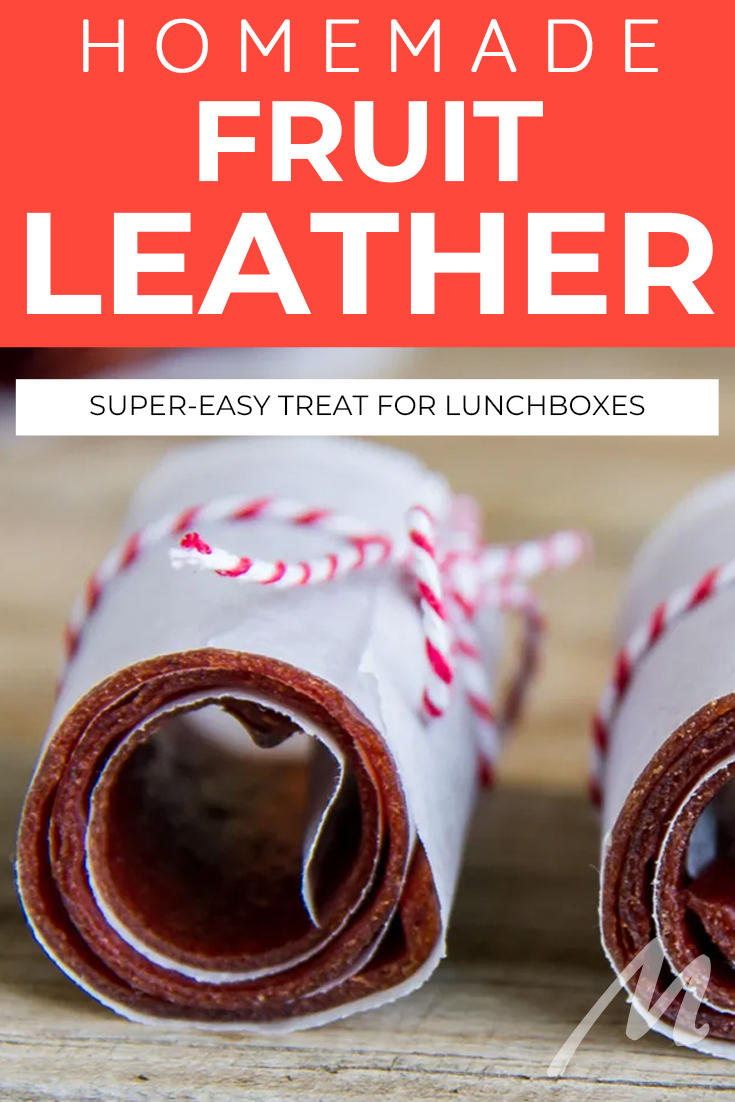 Homemade fruit leather is easy to make