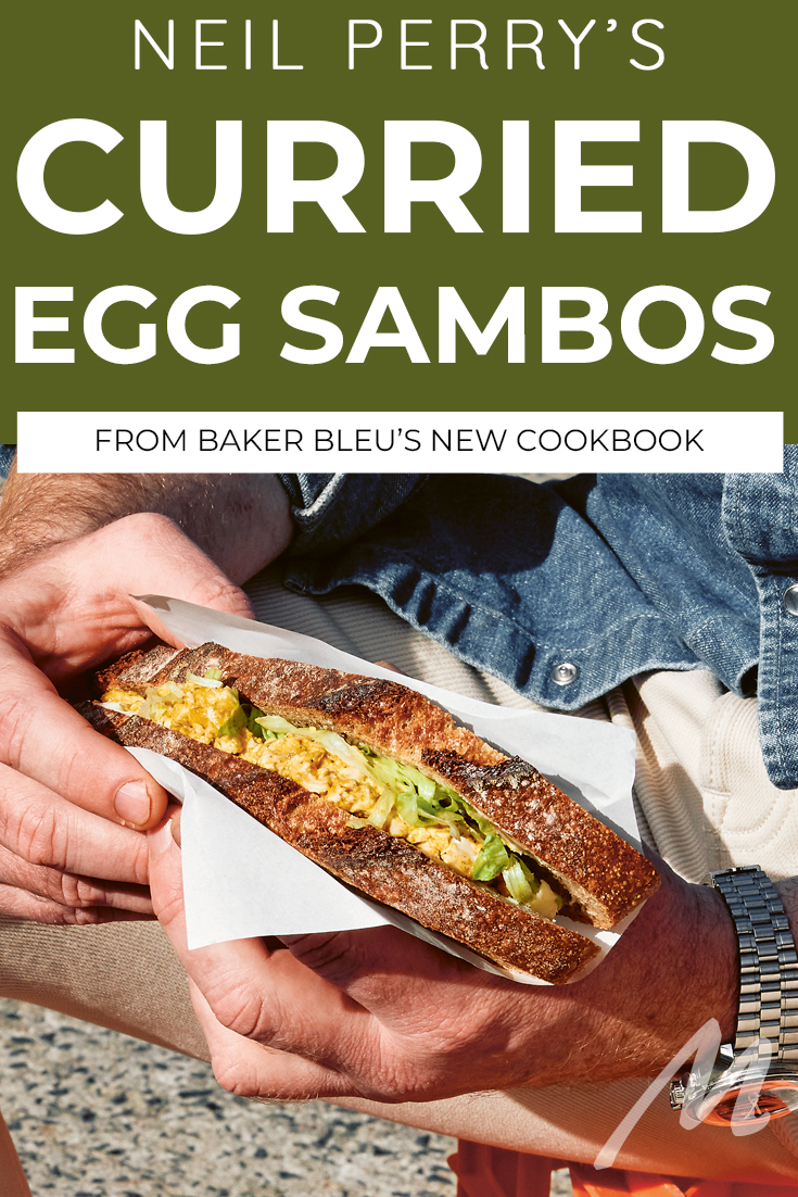 Curried egg sandwich recipe from Baker Bleu