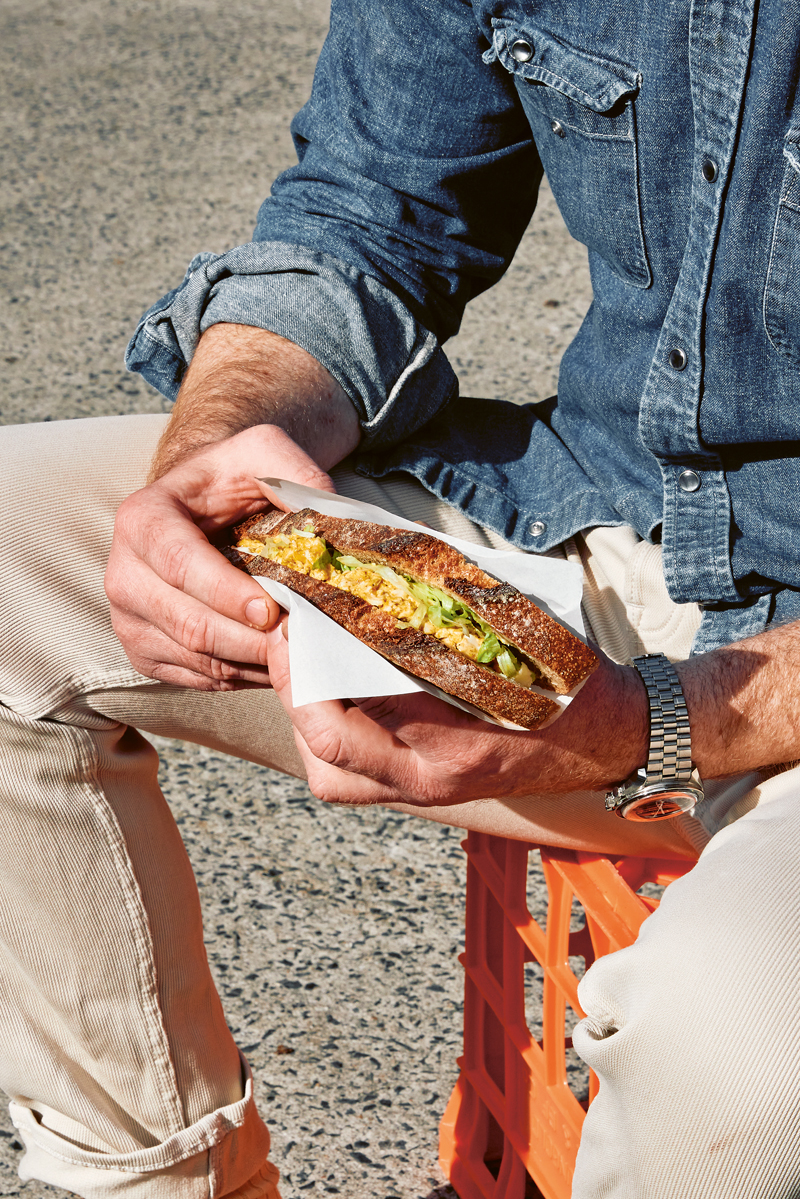 Neil Perry's curried egg sandwich by Baker Bleu