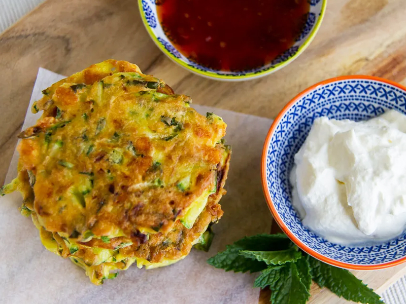 Zucchini-and-mint-fritters-are-go