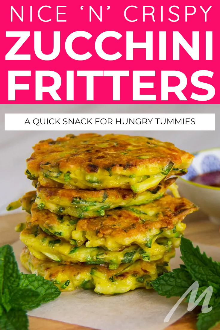 Zucchini fritters are quick to make and so good to eat